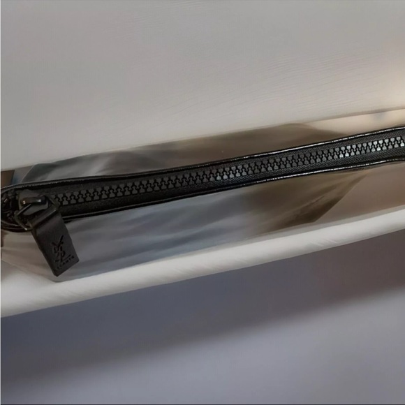 Yves Saint Laurent Black Makeup Bag Pouch NEW - Picture 4 of 9